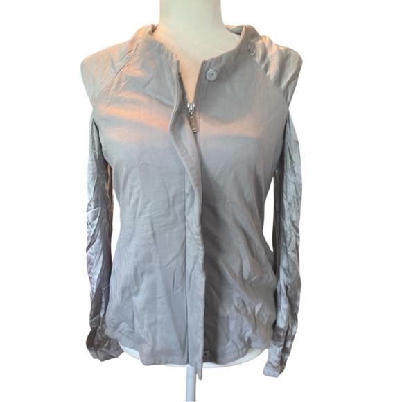 Young Fabulous Broke Cold Shoulder Womens Zip Up Jacket - Picture 1 of 8